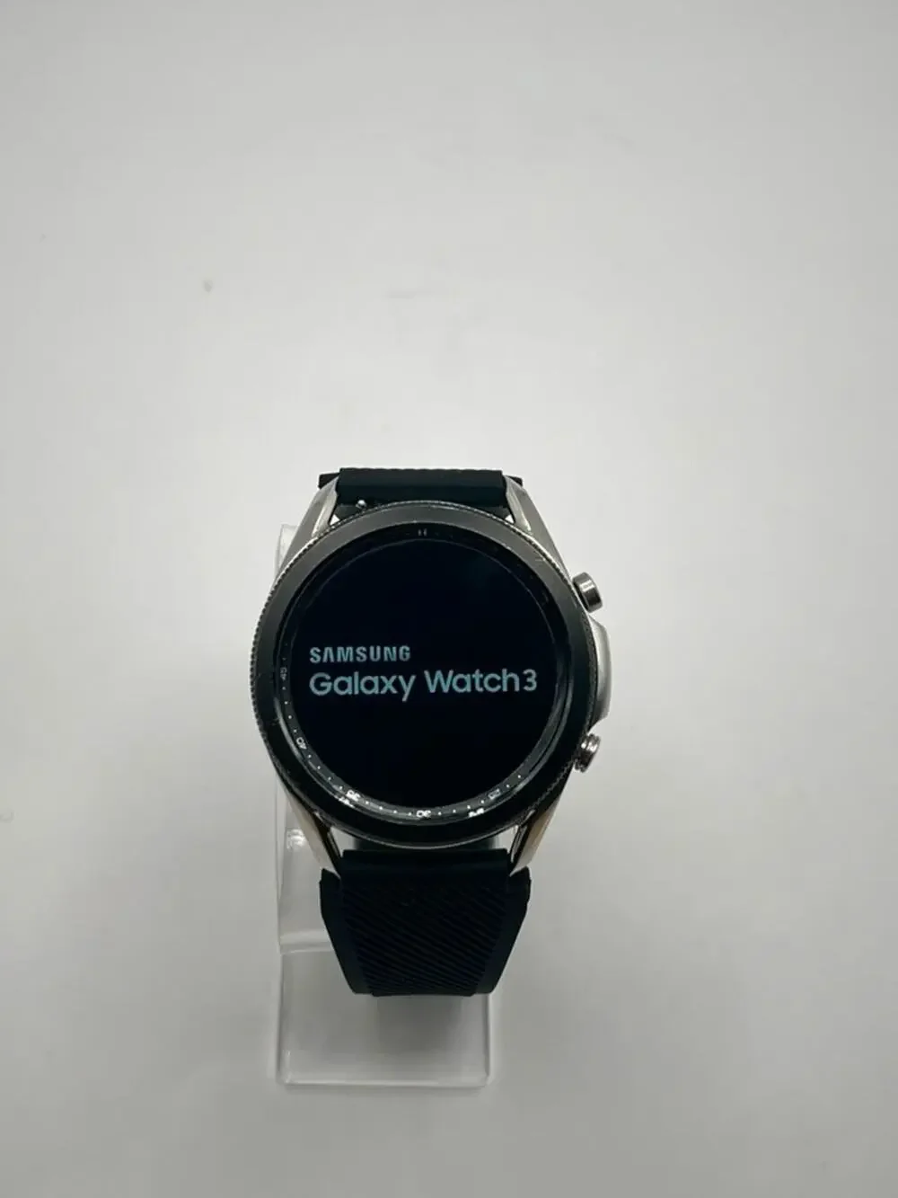 Samsung Galaxy Watch3 SM-R840 45mm 8GB Silver Dial Black Band Stainless steel